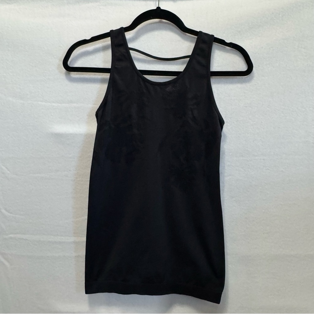 Sweaty Betty Black Tank Top Women's Sz XS Performance Running Yoga Seamless Mesh